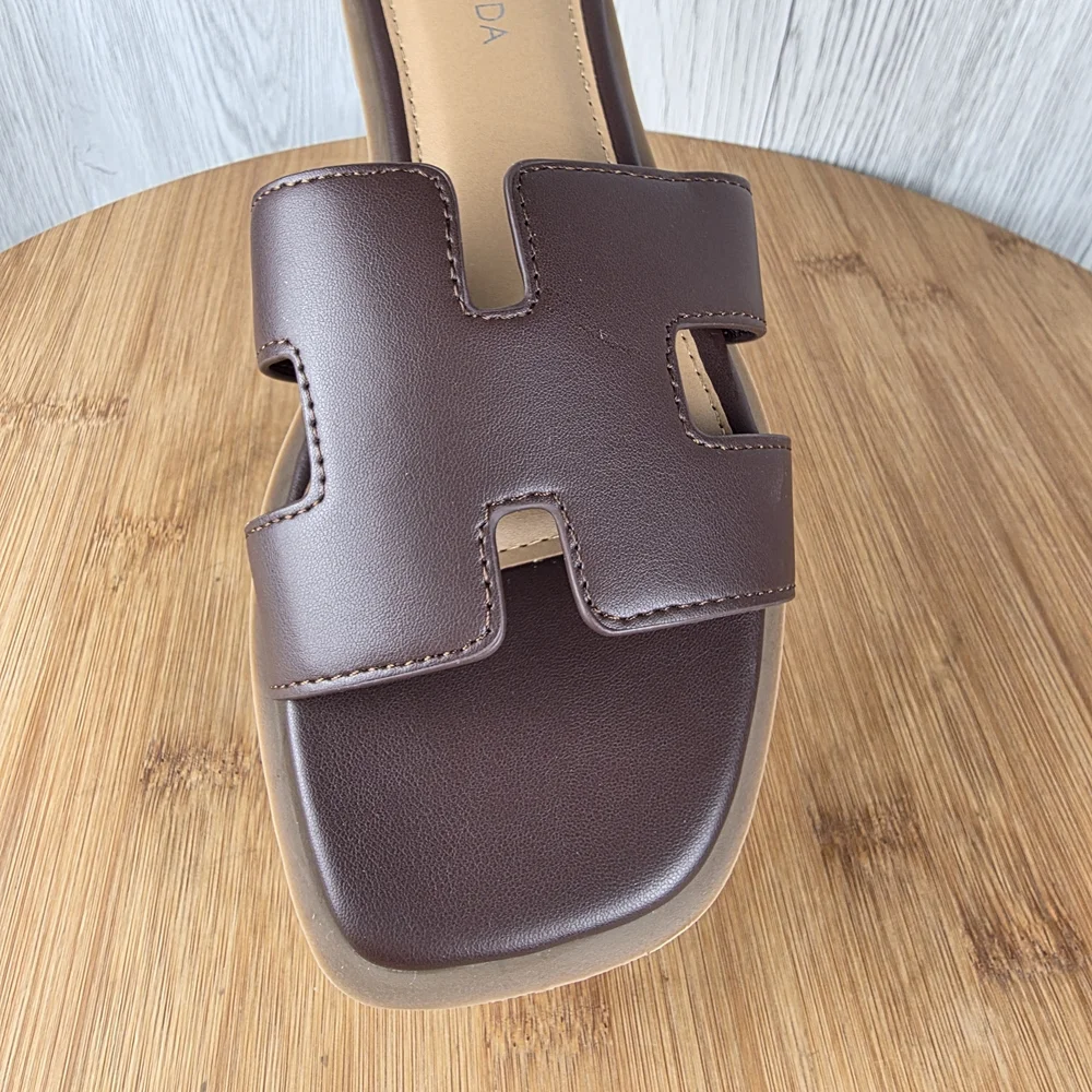 Women's Brown H Sandals - Picture 4 of 13